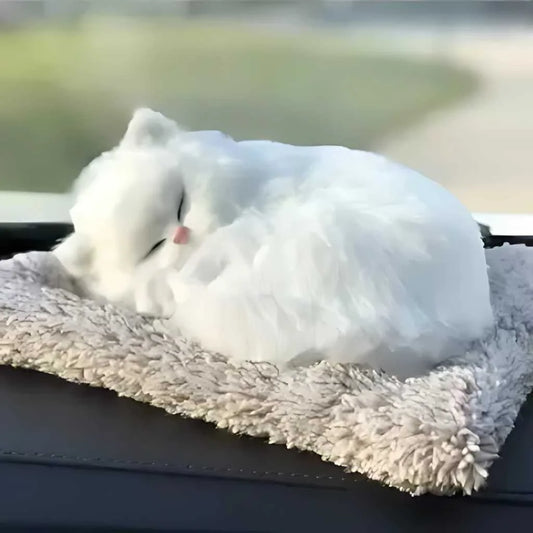 Cute Sleeping Cat Soft Toy Car Dashboard Toys