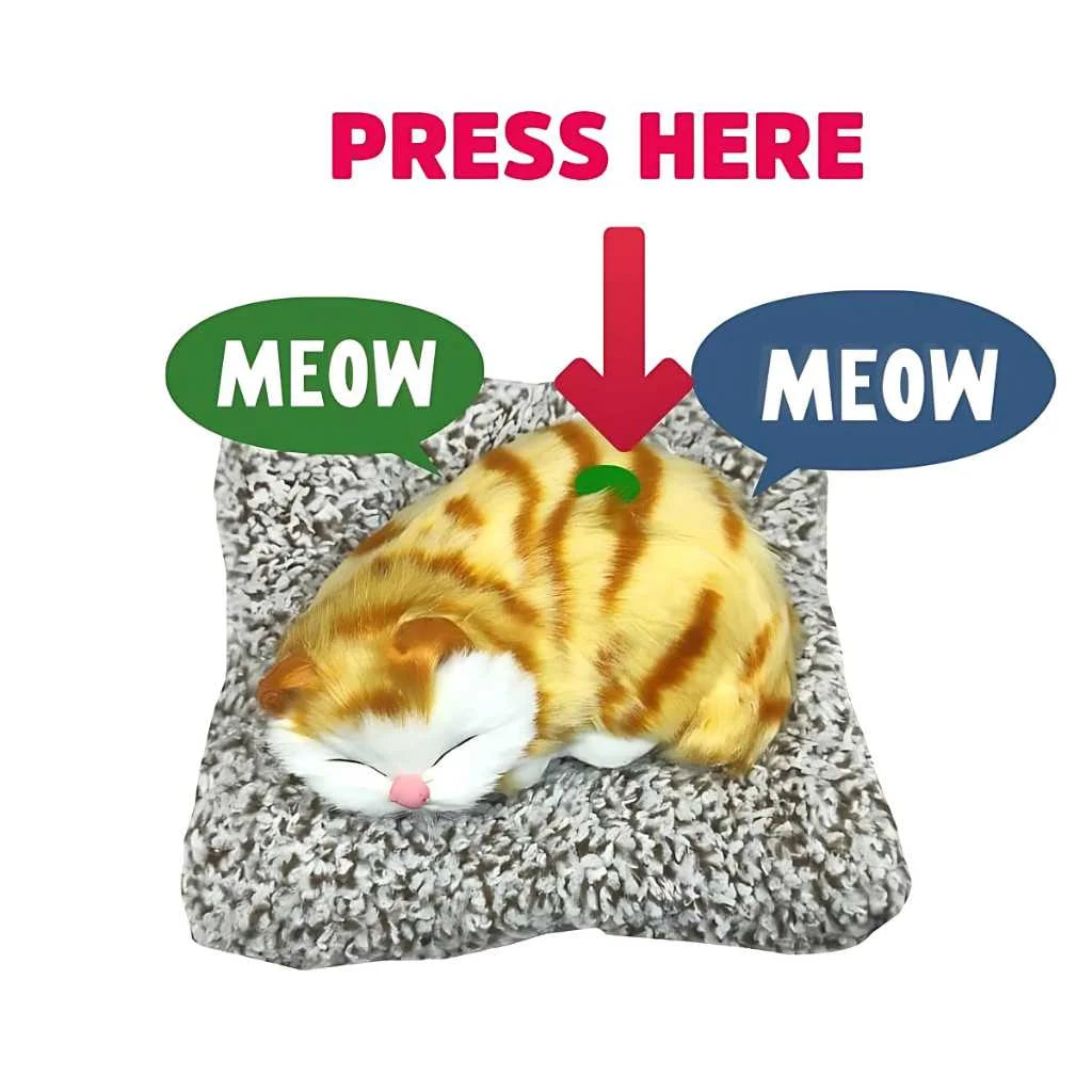 Cute Sleeping Cat Soft Toy Car Dashboard Toys