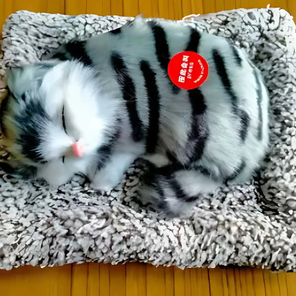 Cute Sleeping Cat Soft Toy Car Dashboard Toys