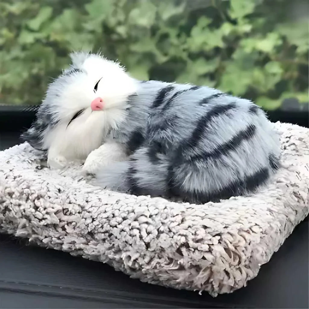 Cute Sleeping Cat Soft Toy Car Dashboard Toys