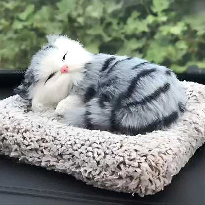 Cute Sleeping Cat Soft Toy Car Dashboard Toys