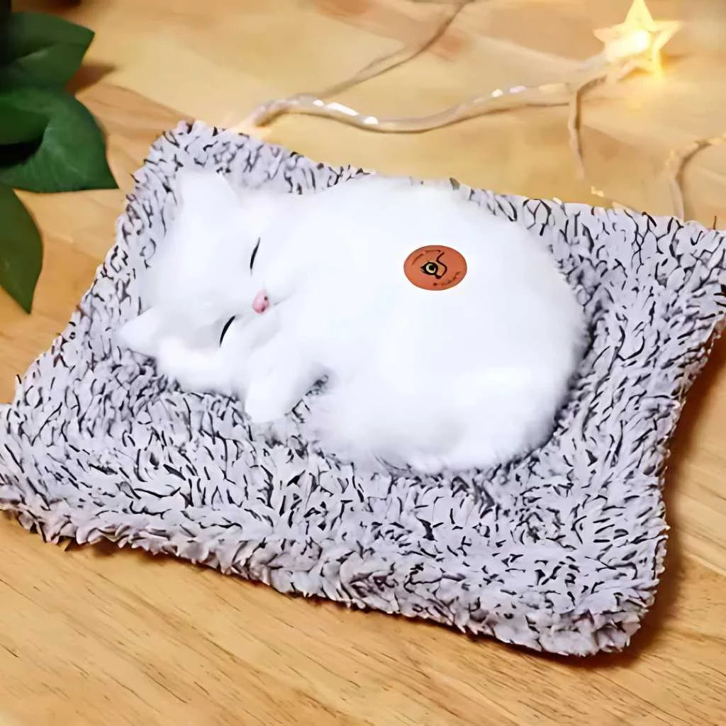 Cute Sleeping Cat Soft Toy Car Dashboard Toys