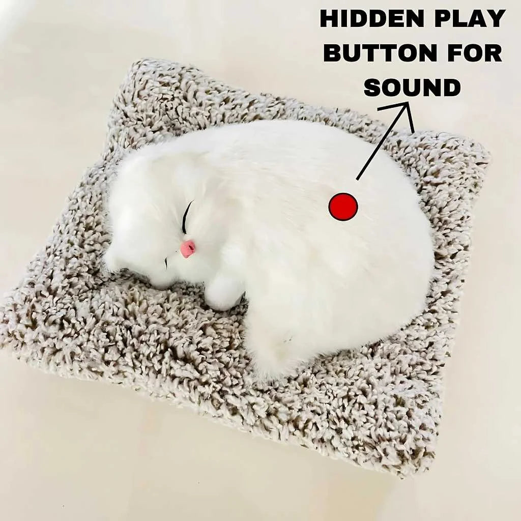 Cute Sleeping Cat Soft Toy Car Dashboard Toys