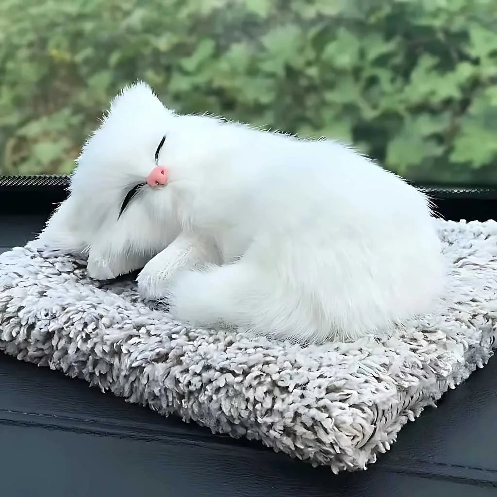 Cute Sleeping Cat Soft Toy Car Dashboard Toys