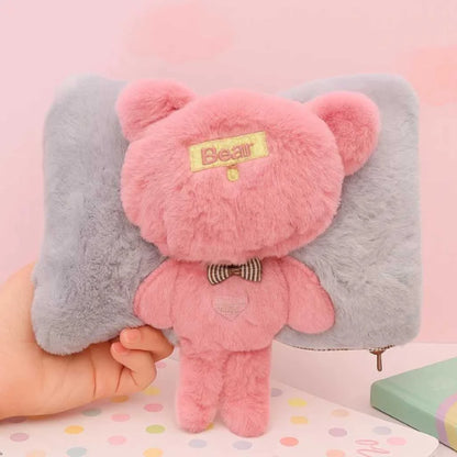 Cute Soft Toy Electric Hot Water Bag for Period Pain Relief Pillow
