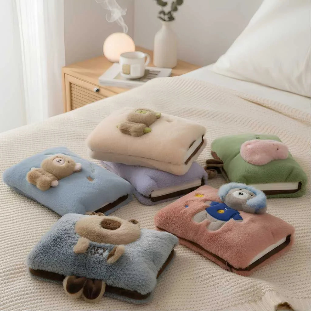 Cute Soft Toy Electric Hot Water Bag for Period Pain Relief Pillow