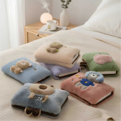 Cute Soft Toy Electric Hot Water Bag for Period Pain Relief Pillow