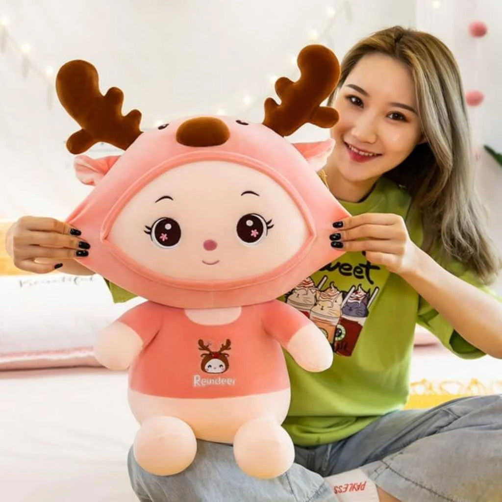 Cute Stuffed Animal Deer Soft Toys for Kids