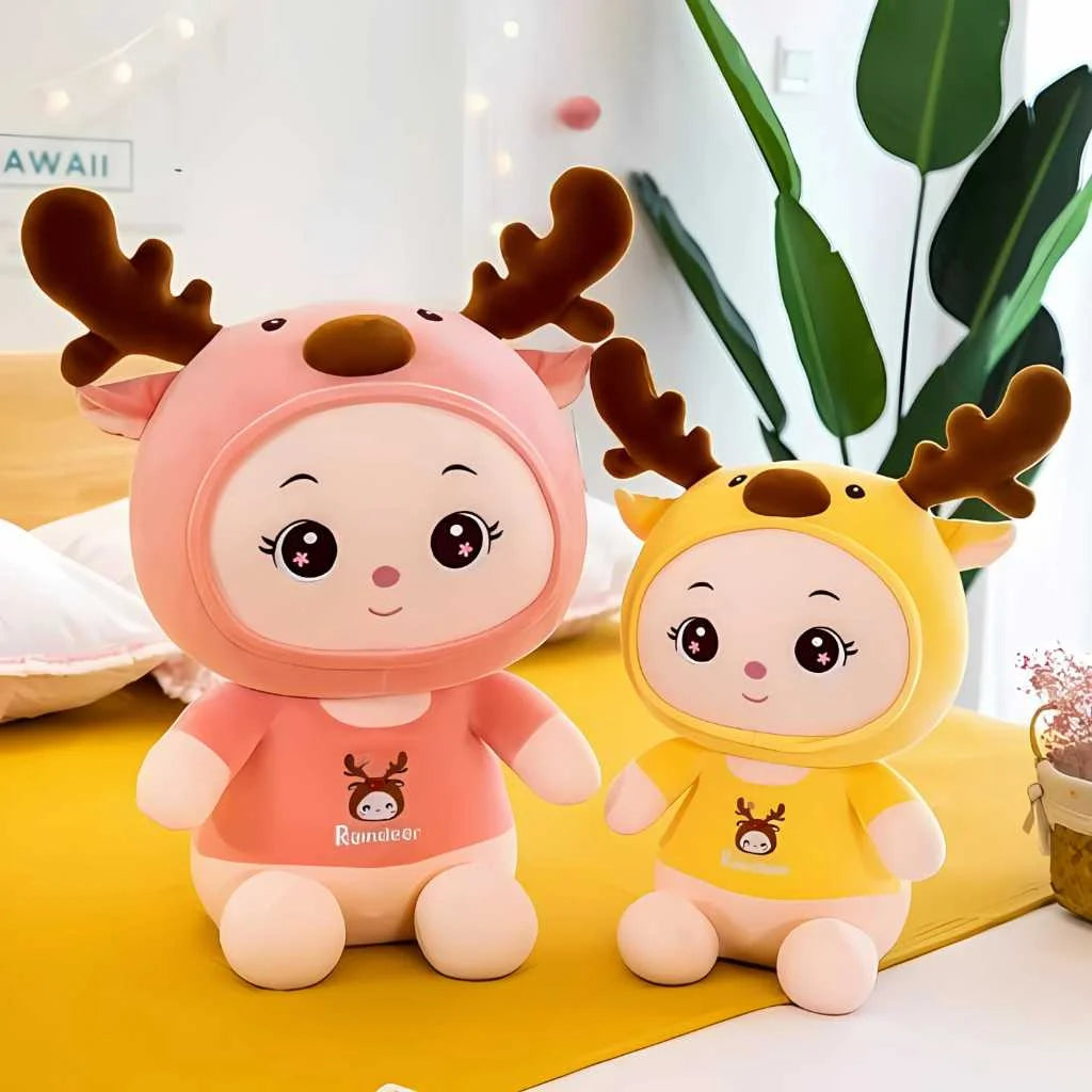 Cute Stuffed Animal Deer Soft Toys for Kids