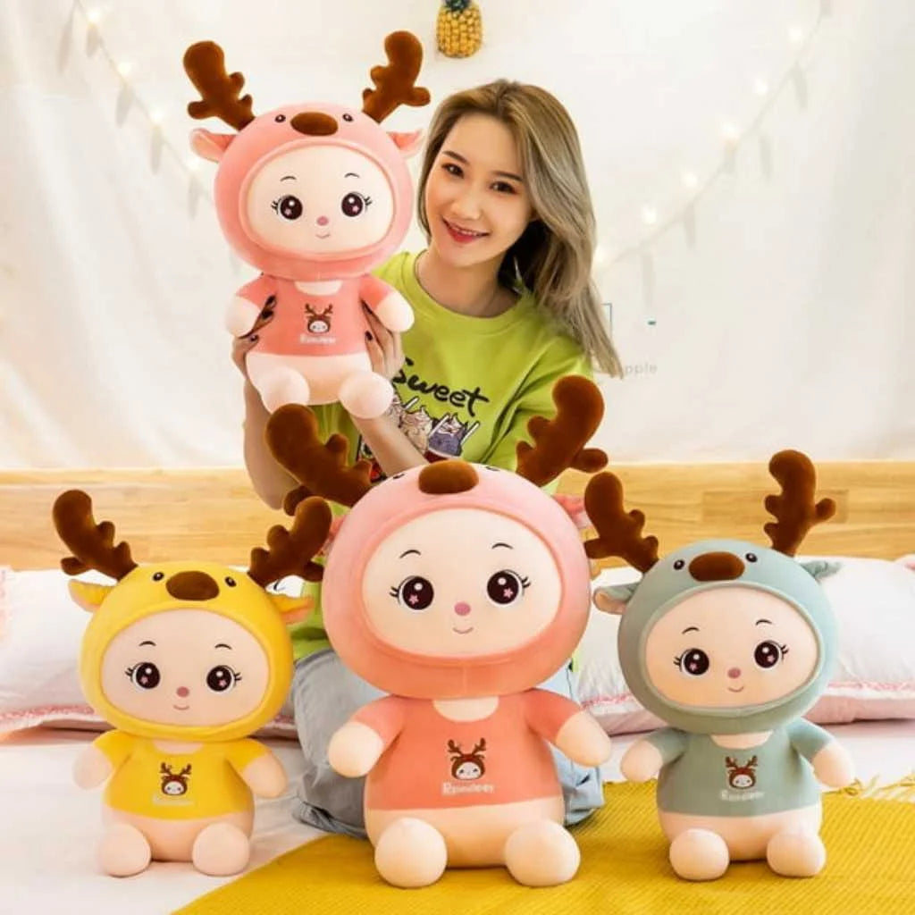 Cute Stuffed Animal Deer Soft Toys for Kids