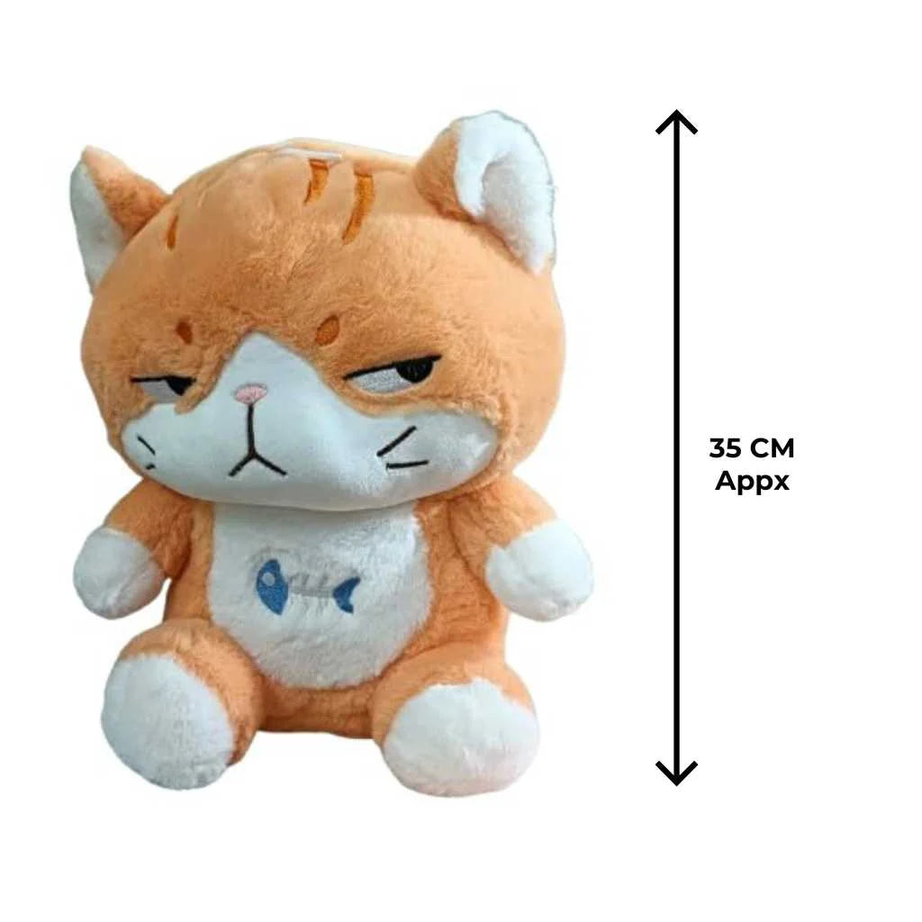 Cute Super Soft Angry Fish Cat Soft Toy