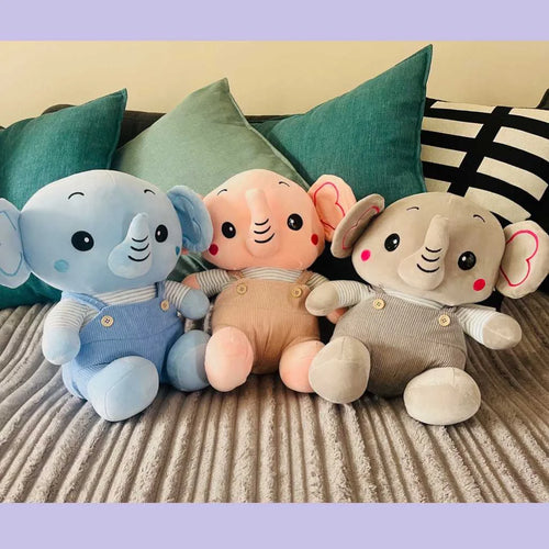 Cute Super Soft Dress Up Plush Elephant Toy