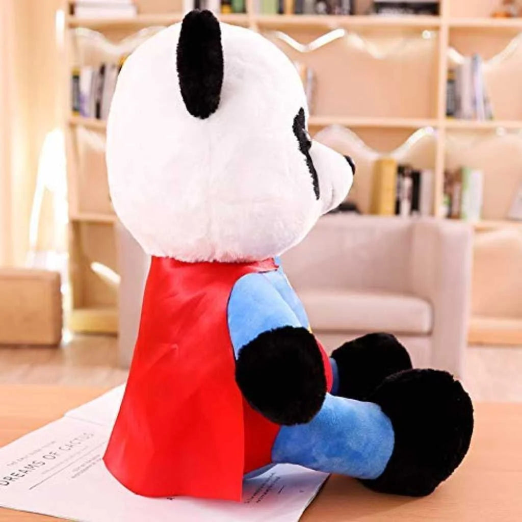 Cute Superman Panda Soft Toy with Cape 35cm
