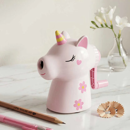 Cute Unicorn Mechanical Crank Pencil Sharpener for Kids | DODKart