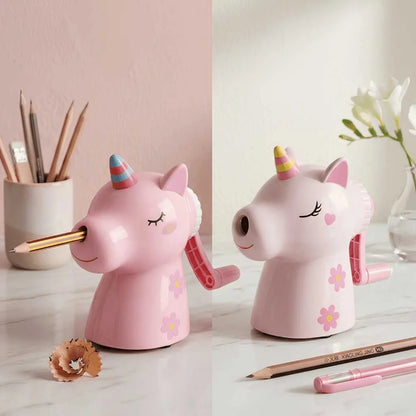 Cute Unicorn Mechanical Crank Pencil Sharpener for Kids | DODKart