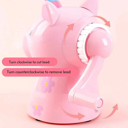 Cute Unicorn Mechanical Crank Pencil Sharpener for Kids | DODKart