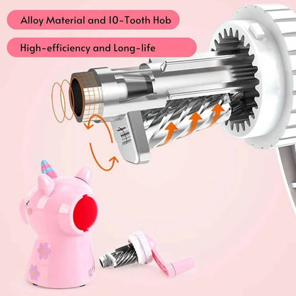 Cute Unicorn Mechanical Crank Pencil Sharpener for Kids | DODKart