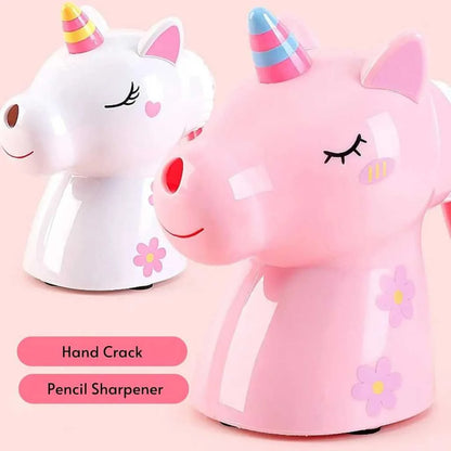 Cute Unicorn Mechanical Crank Pencil Sharpener for Kids | DODKart