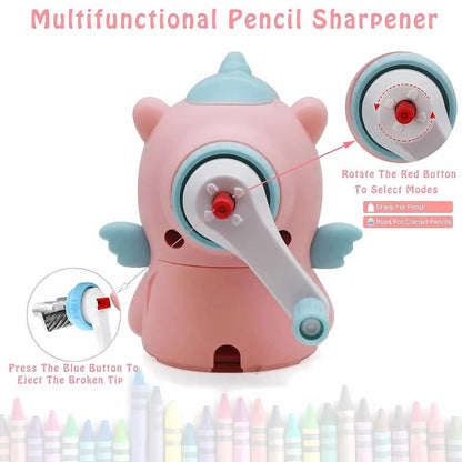 Cute Unicorn Pencil Sharpener Machine for Kids
