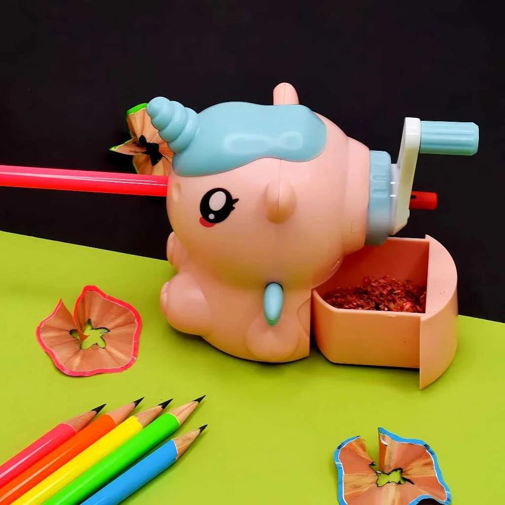 Cute Unicorn Pencil Sharpener Machine for Kids