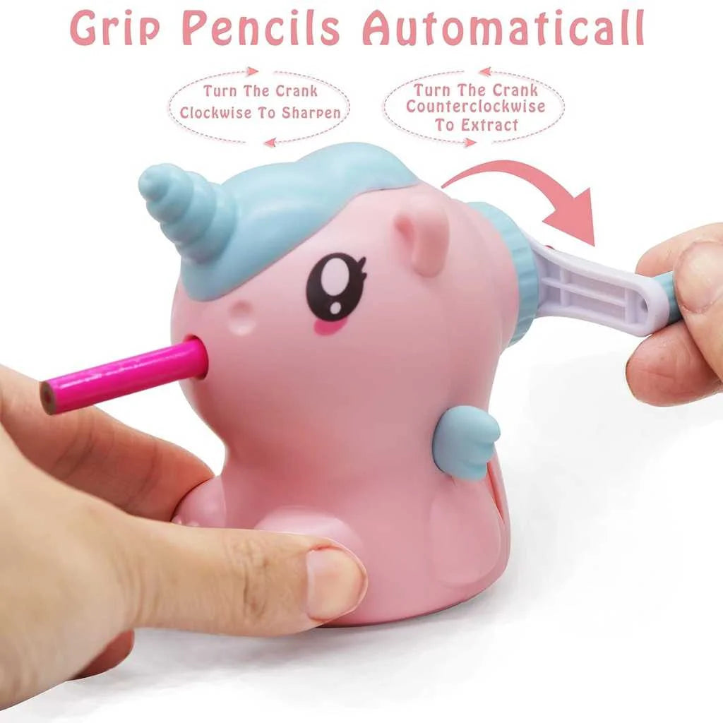 Cute Unicorn Pencil Sharpener Machine for Kids