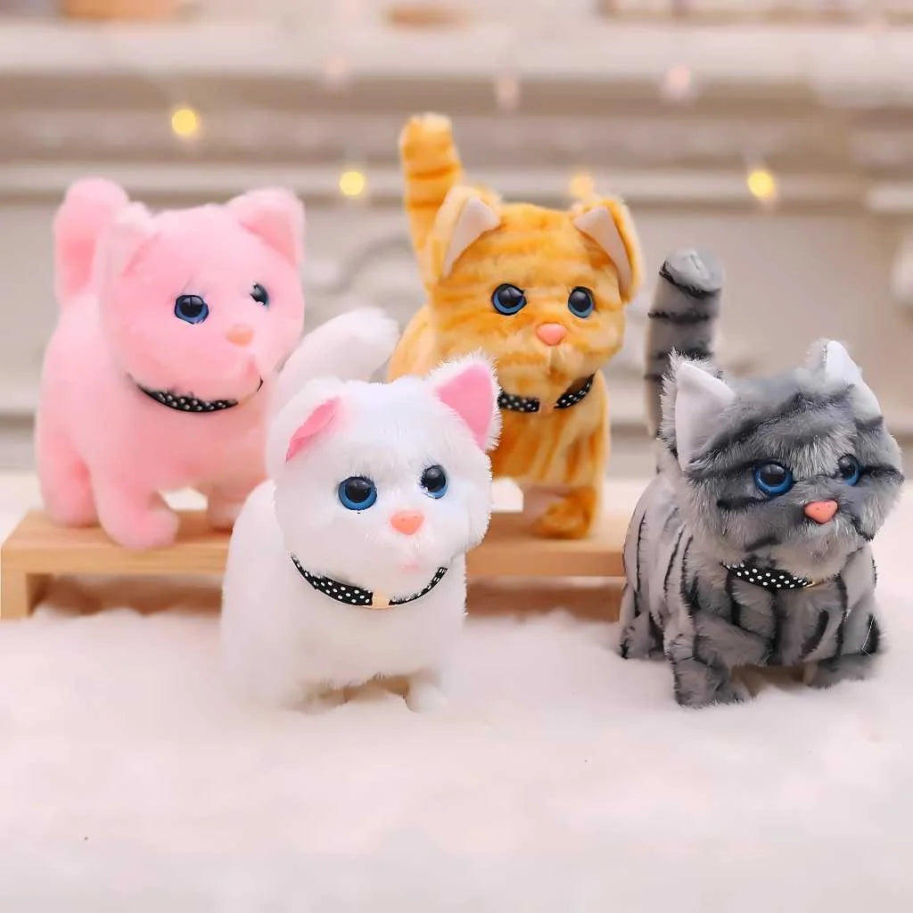 Cute Walking Cat Soft Toy for Kids with Sound