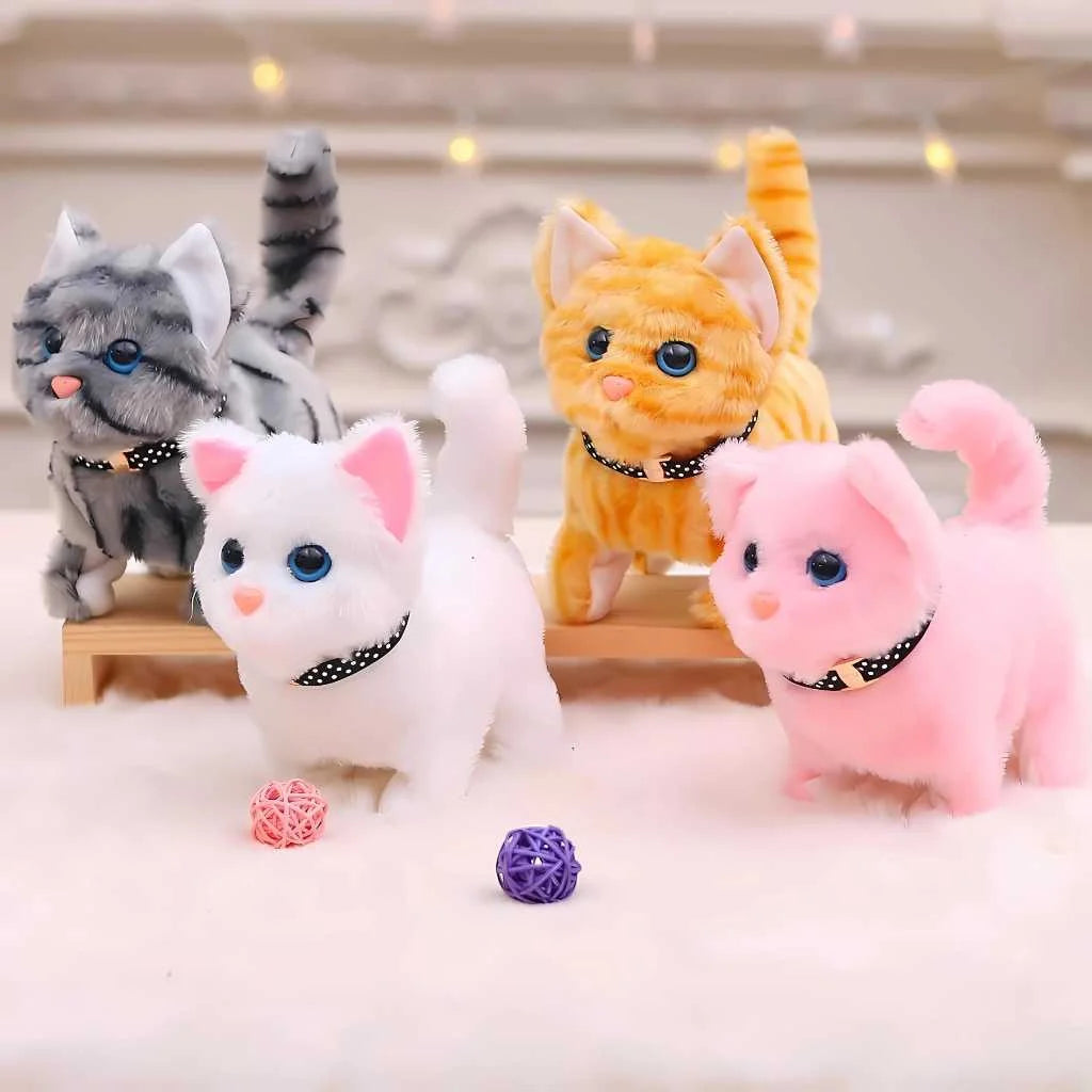 Cute Walking Cat Soft Toy for Kids with Sound