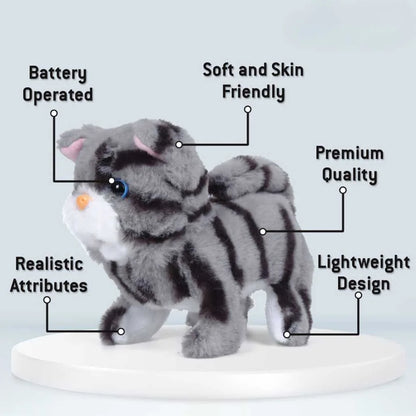 Cute Walking Cat Soft Toy for Kids with Sound