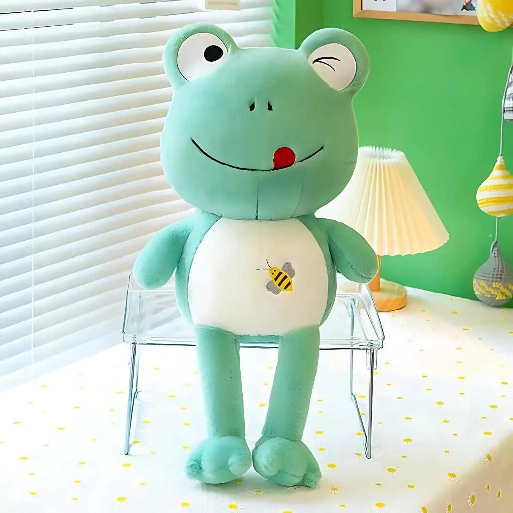 Cute Winking Frog Soft Toy Plush Animal