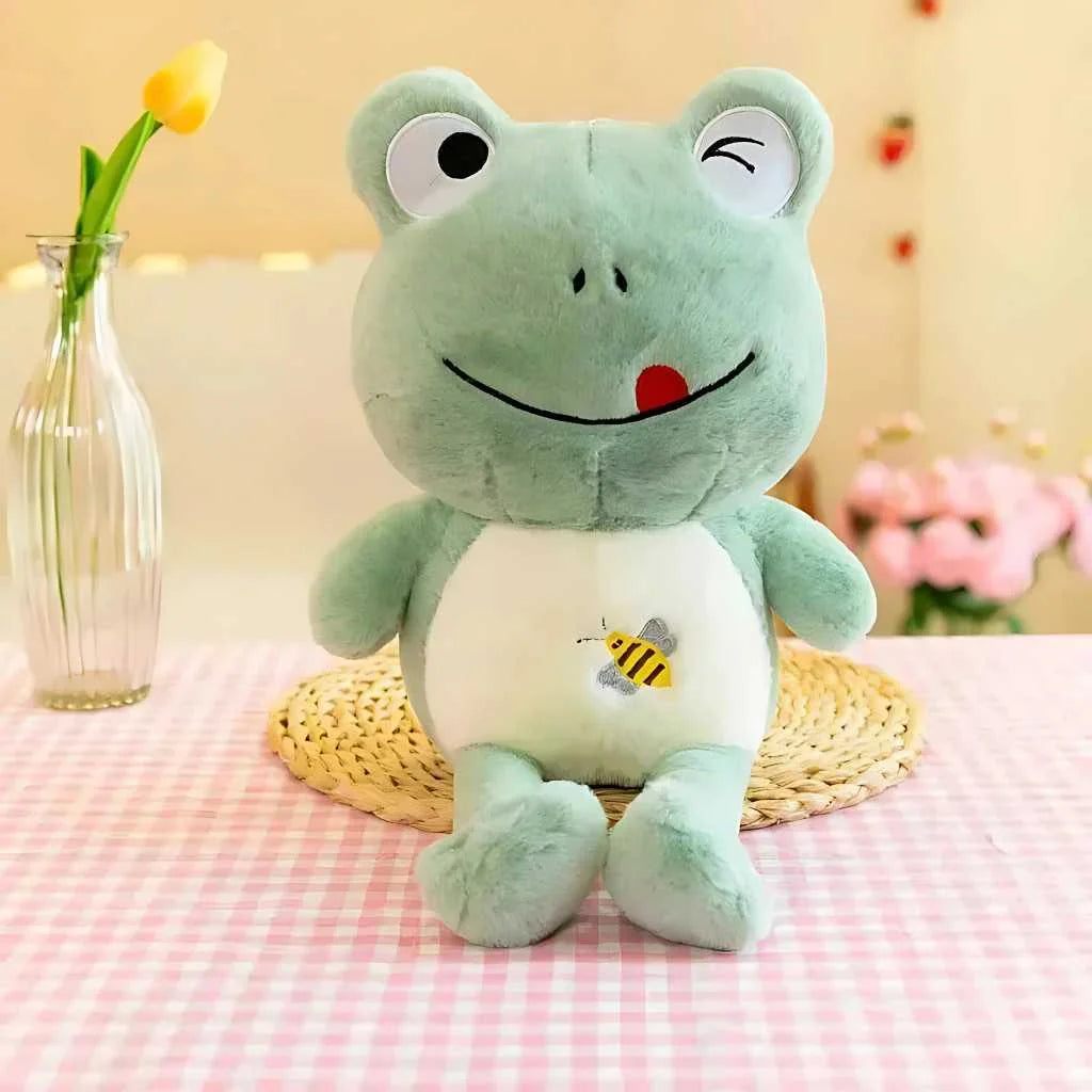 Cute Winking Frog Soft Toy Plush Animal