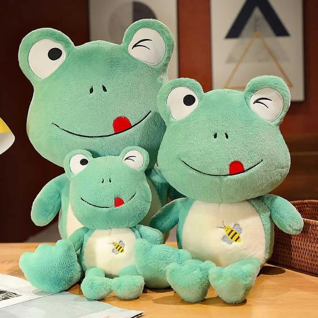 Cute Winking Frog Soft Toy Plush Animal