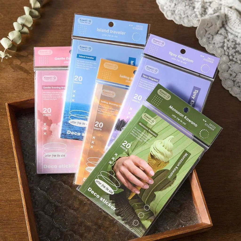 Deco Sticker Set 20 Sheets Aesthetic Journal Sticker Sheets