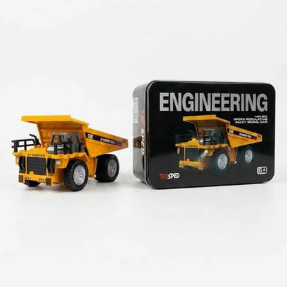 Die-Cast Engineering RC Dump Truck Toy for Kids