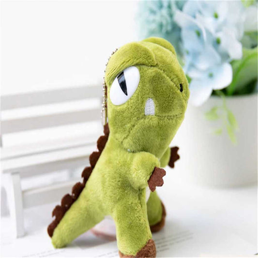 dinosaur style stuffed animal plush keychain