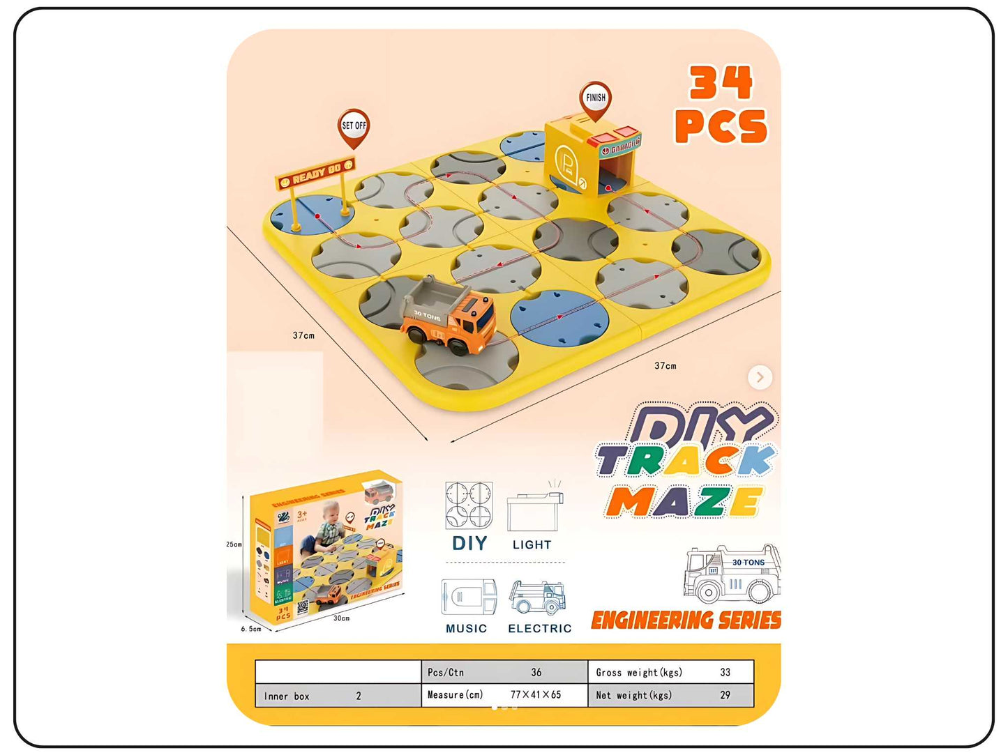 diy track maze engineer puzzle game for kids