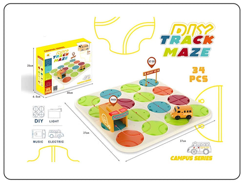 DIY Track Maze Engineer Puzzle Game for Kids