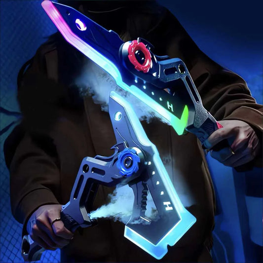 Dual Axe Blade 7-Color LED Light Up Toy