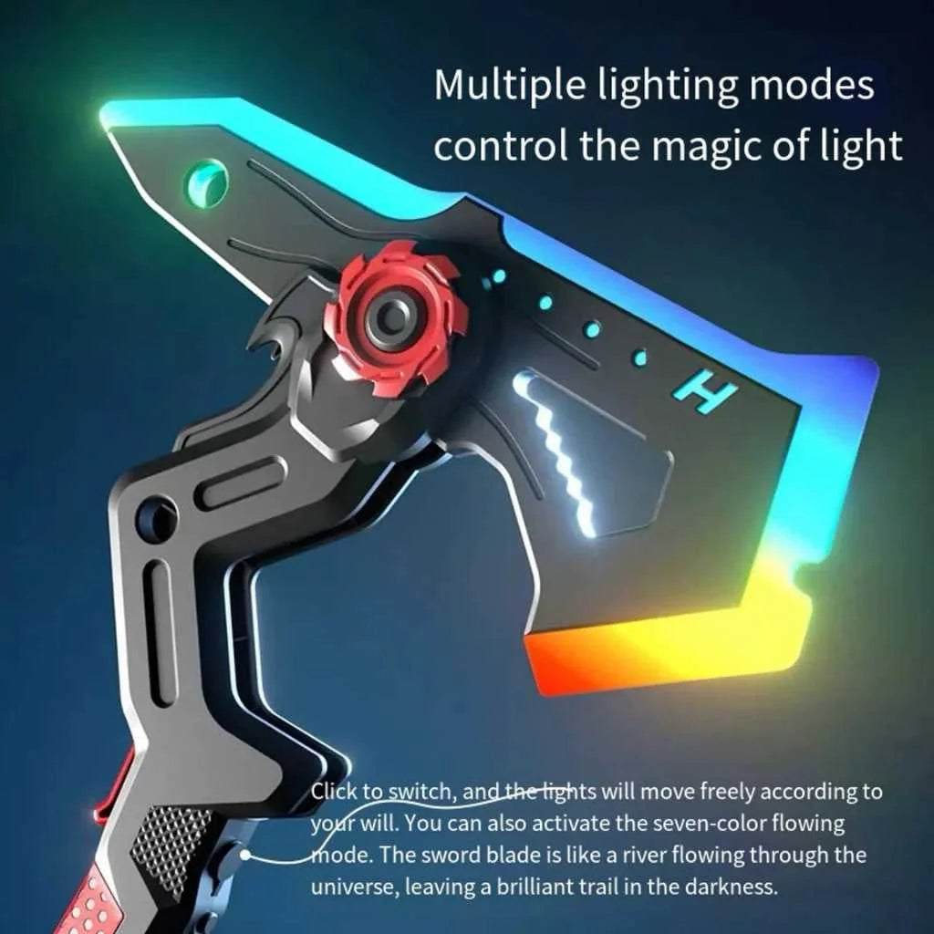 Dual Axe Blade 7-Color LED Light Up Toy