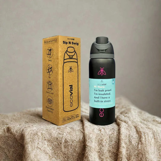 Ecovial Vacuum Sip n Swig Sipper Bottle 960ml