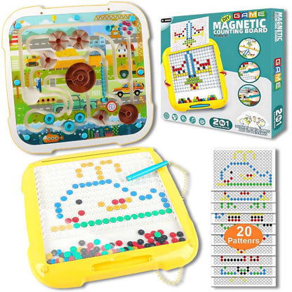educational magnetic maze and art toy