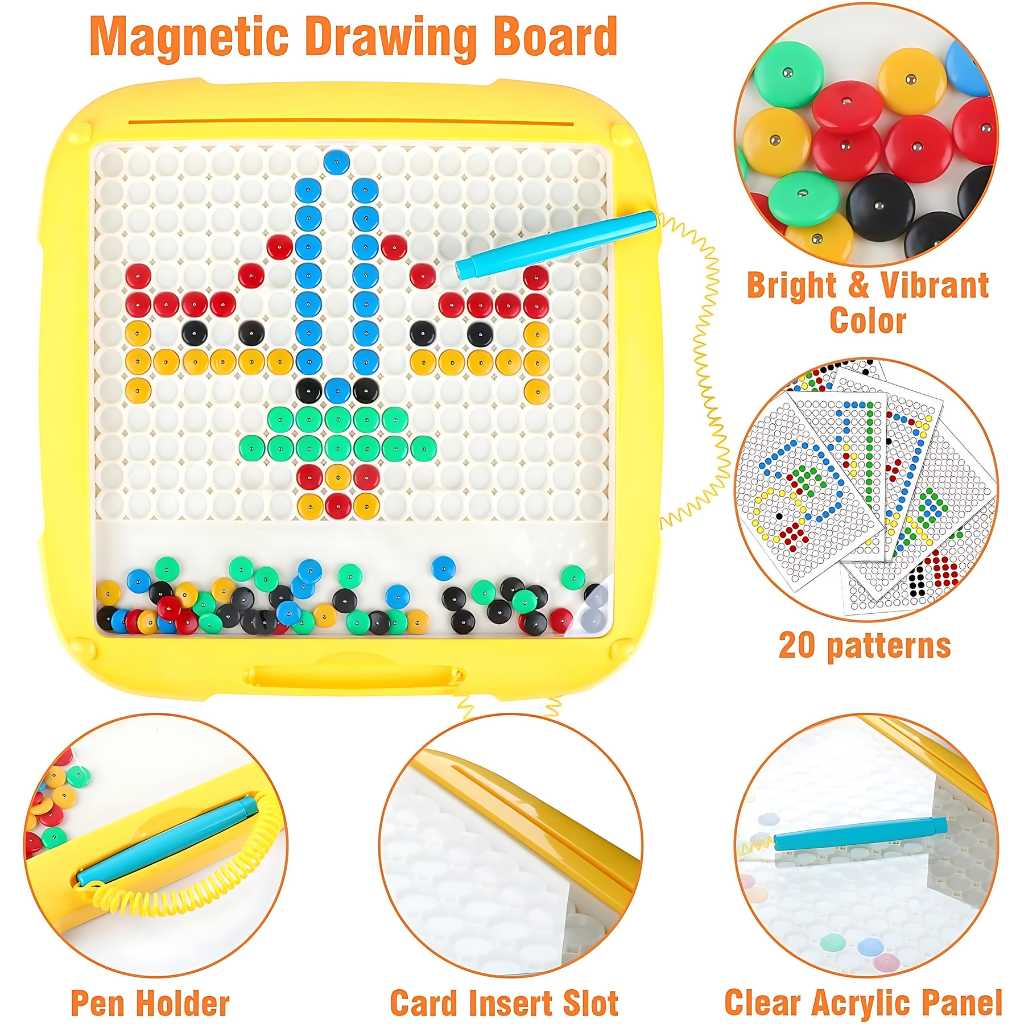 educational magnetic maze and art toy