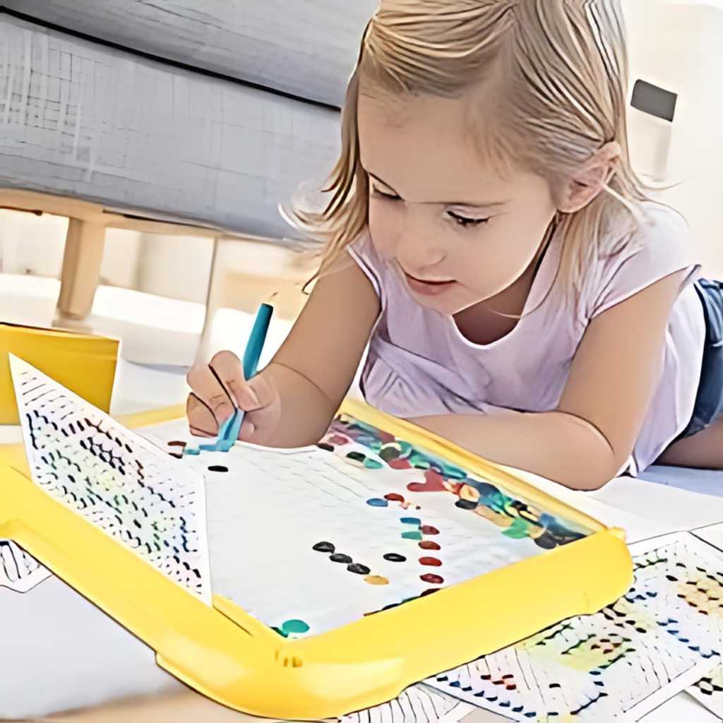 educational magnetic maze and art toy