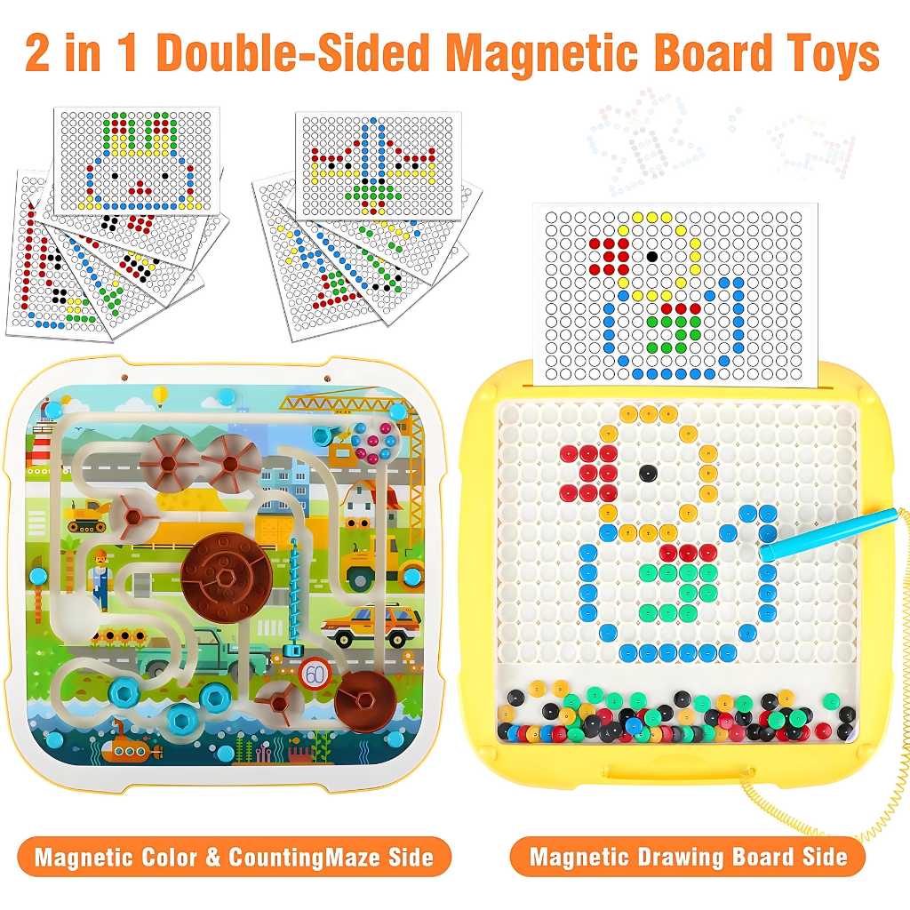 educational magnetic maze and art toy
