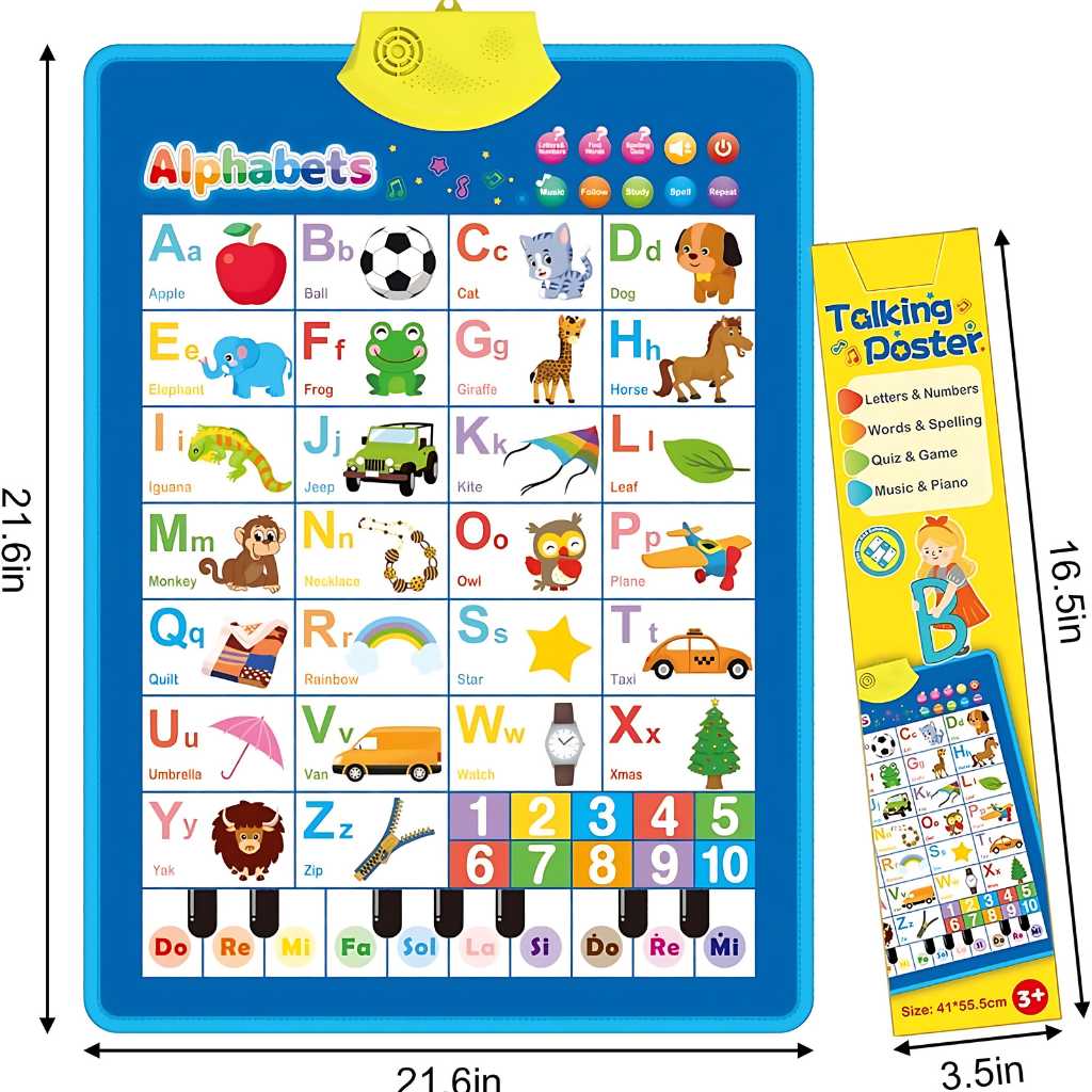 electronic alphabet voice poster educational toy