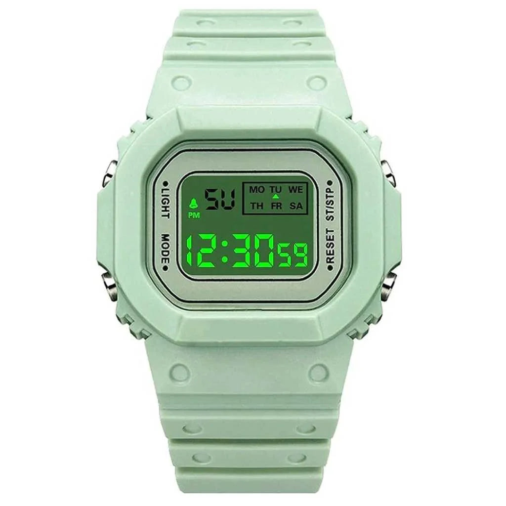 Electronic Digital Watch For Children with Square Dial