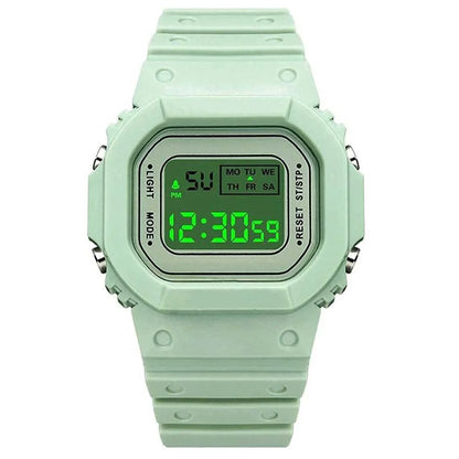 Electronic Digital Watch For Children with Square Dial