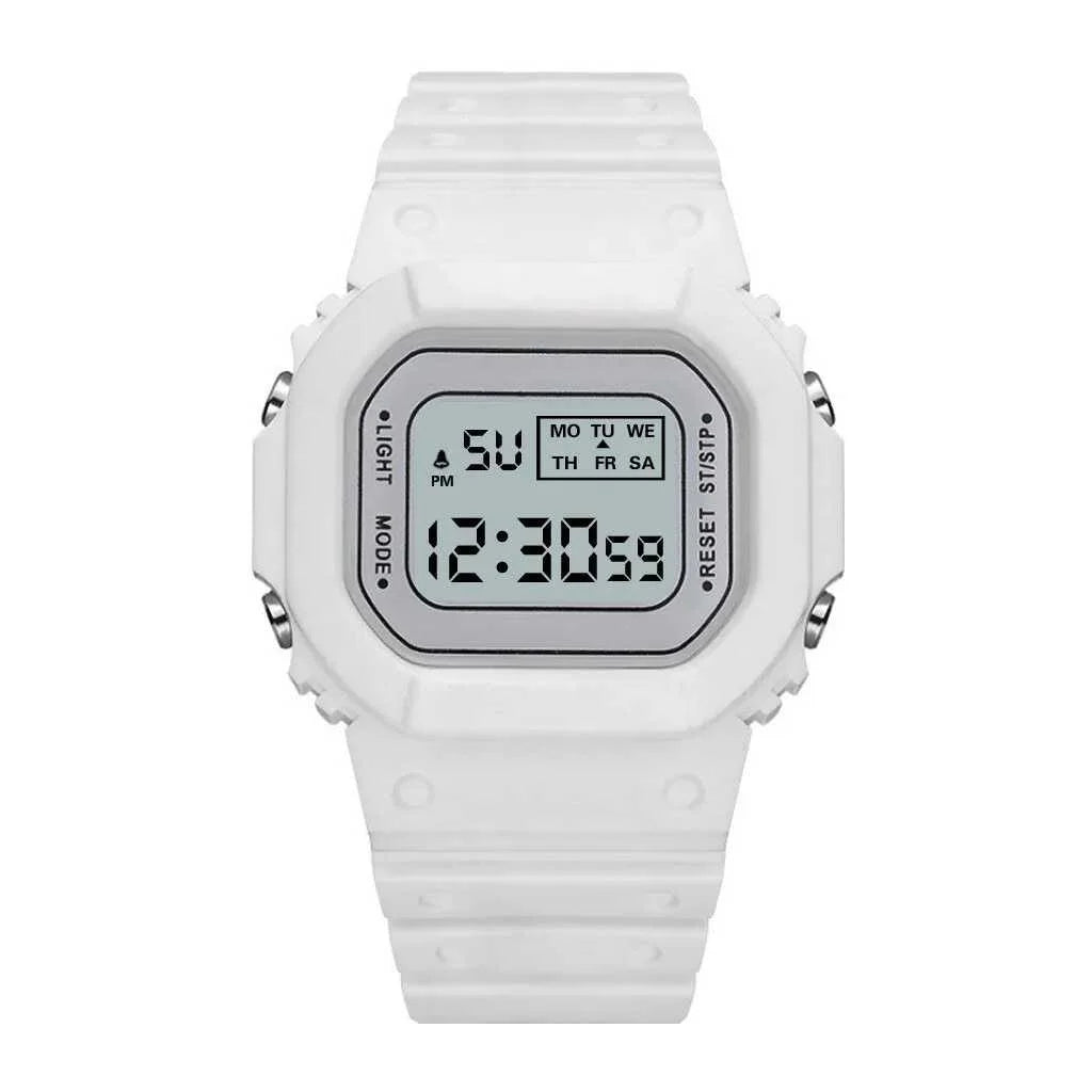 Electronic Digital Watch For Children with Square Dial