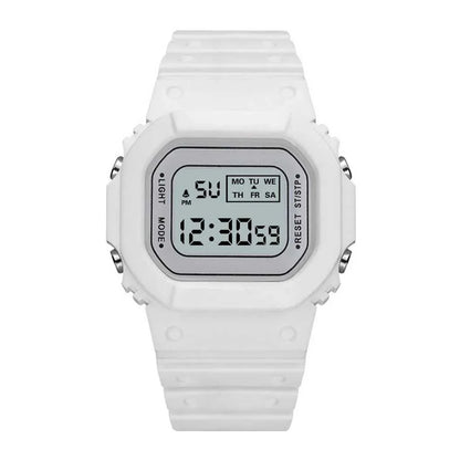 Electronic Digital Watch For Children with Square Dial