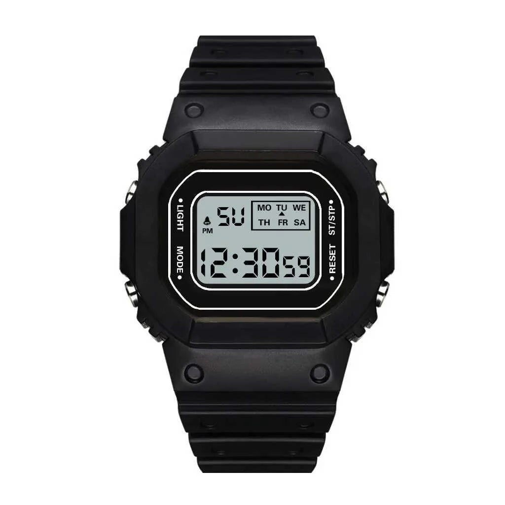 Electronic Digital Watch For Children with Square Dial