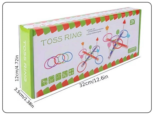 exciting hand eye coordination wooden ring throw